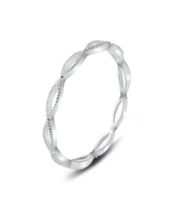 Infinity Spiral Silver Ring NSR-2915